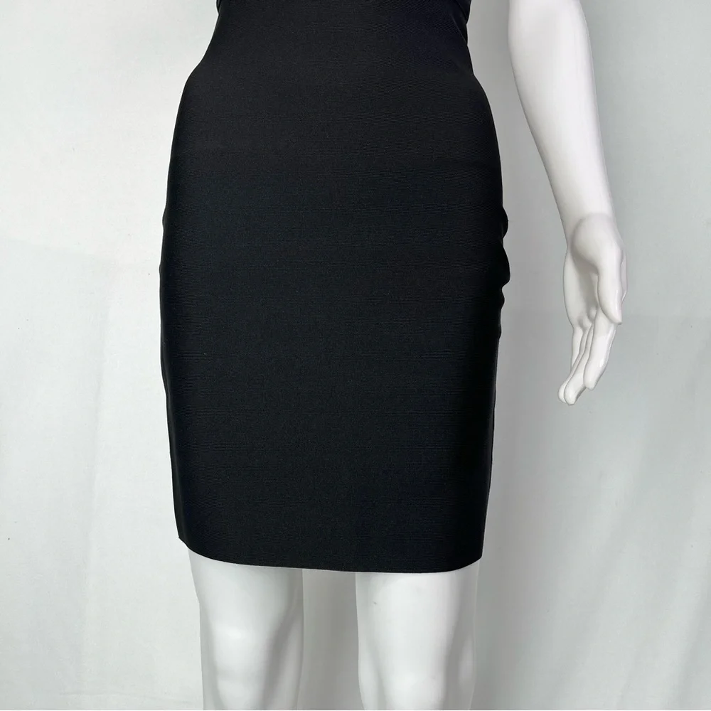 NWOT Dress Mini w/Embellished Neckline Bodycon Bandage Party Dress-Feminine Sz S